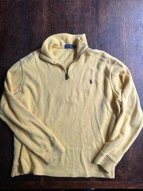 Polo Ralph Lauren Quarter-Zip Pullover in Light Yellow